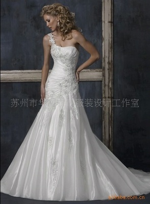 供應(yīng)單肩排花新娘婚紗 婚紗禮服加工,供應(yīng)單肩排花新娘婚紗 婚紗禮服加工生產(chǎn)廠家,供應(yīng)單肩排花新娘婚紗 婚紗禮服加工價格 - 百貿(mào)網(wǎng)