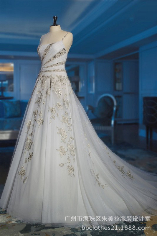 【2014 外貿(mào)熱銷新款金邊花婚紗禮服來(lái)圖加工外貿(mào)代工】?jī)r(jià)格,廠家,圖片,婚紗、禮服,廣州市海珠區(qū)朱美拉服裝設(shè)計(jì)室-